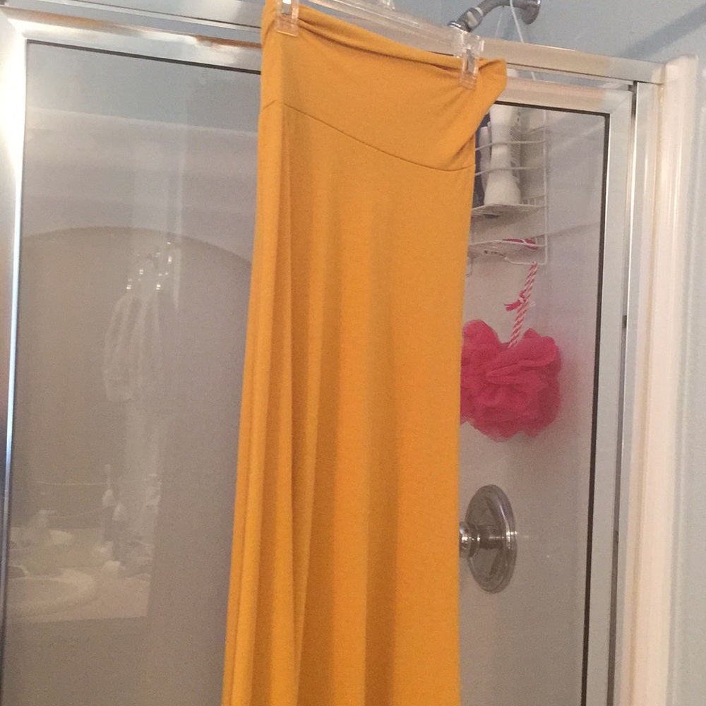 XS Lularoe Mustard Maxi